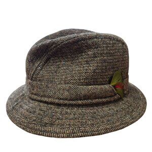 Jonathan Richard Donegal Tweed Walking Hat – Irish Wool – Size 56 / 6 7/8